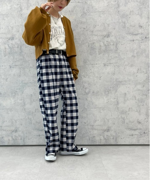 apres jour mignon(アプレジュールミニョン)の「チェック柄パンツ【ZOZOTOWN限定アイテム】(その他パンツ・レディース・ネイビー/グリーン系その他/ブラック系その他・SMALL/X-LARGE/MEDIUM)」の10枚目の写真