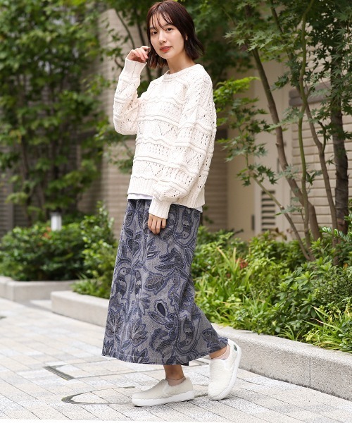 チチカカ（チチカカ）の「オトミタピススカート（スカート・レディース・チャコールグレー/ブラウン・FREE）」の8枚目の写真