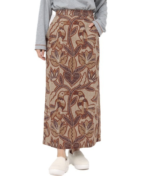 チチカカ（チチカカ）の「オトミタピススカート（スカート・レディース・チャコールグレー/ブラウン・FREE）」の13枚目の写真