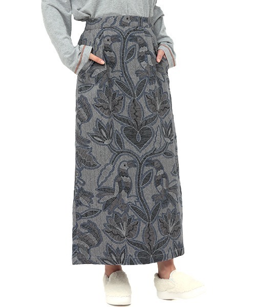 チチカカ（チチカカ）の「オトミタピススカート（スカート・レディース・チャコールグレー/ブラウン・FREE）」の17枚目の写真