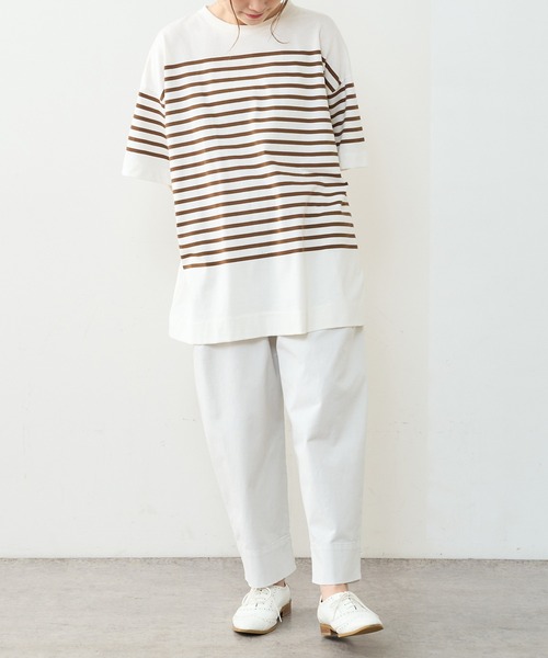 PUAL CE CIN（ピュアルセシン）の「ストレッチワイドテーパードパンツ（その他パンツ・レディース・グレー/オリーブ/グリーン/レッド系その他/ライトベージュ・FREE）」の21枚目の写真