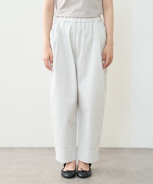 PUAL CE CIN（ピュアルセシン）の「ストレッチワイドテーパードパンツ（その他パンツ・レディース・グレー/オリーブ/グリーン/レッド系その他/ライトベージュ・FREE）」の19枚目の写真