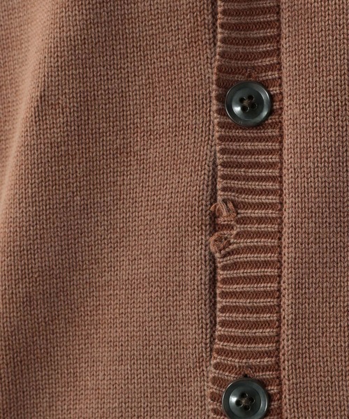 RAGEBLUE（レイジブルー）の「ダメージニットカーディガン/214794（カーディガン/ボレロ・メンズ・スミクロ/ブラウン/パープル・MEDIUM/LARGE）」の14枚目の写真