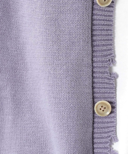 RAGEBLUE（レイジブルー）の「ダメージニットカーディガン/214794（カーディガン/ボレロ・メンズ・スミクロ/ブラウン/パープル・MEDIUM/LARGE）」の16枚目の写真