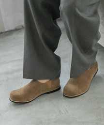 フェイクレザースリッポンシューズ