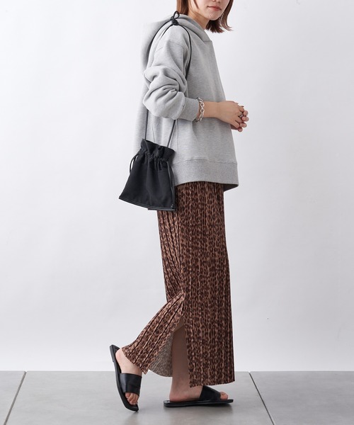 CIAOPANIC TYPY（チャオパニックティピー）の「カットプリーツIラインスカート（スカート・レディース・ブラック/ベージュ/パープル/ピンク/グリーン・ONE SIZE）」の15枚目の写真