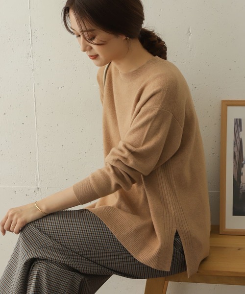 クルーネックワイドモチモチニット URBAN RESEARCH DOORS（アーバンリサーチドアーズ）の「クルーネック
