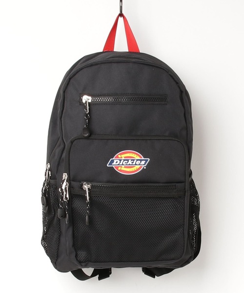 Dickies(ディッキーズ)の「【DICKIES/ディッキーズ】DK SQUARE POCKET BACK PACK/スクエアポケットバックパック(バックパック/リュック・レディース・レッド/ブラック・FREE)」の4枚目の写真