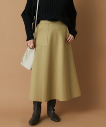un dix cors | 真冬も履けるあったか素材　ジャージメルトンフレアスカート(スカート)