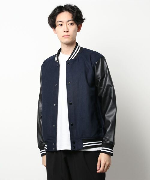 INASTUDIOS ZOO(イーナストゥディオスズー)の「「INASTUDIOS SELECT」メルトンスタジャン(スタジャン・メンズ・ブラック/チェック/杢グレー/ネイビー・LARGE/X-LARGE/MEDIUM)」の8枚目の写真