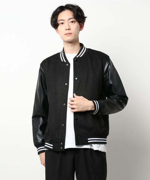 INASTUDIOS ZOO(イーナストゥディオスズー)の「「INASTUDIOS SELECT」メルトンスタジャン(スタジャン・メンズ・ブラック/チェック/杢グレー/ネイビー・LARGE/X-LARGE/MEDIUM)」の10枚目の写真