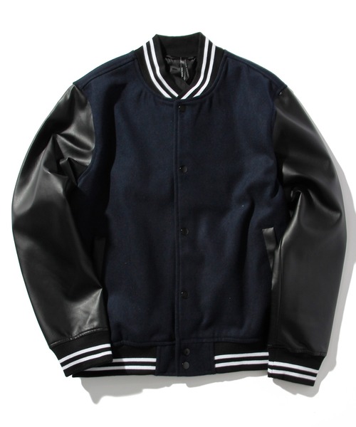 INASTUDIOS ZOO(イーナストゥディオスズー)の「「INASTUDIOS SELECT」メルトンスタジャン(スタジャン・メンズ・ブラック/チェック/杢グレー/ネイビー・LARGE/X-LARGE/MEDIUM)」の13枚目の写真