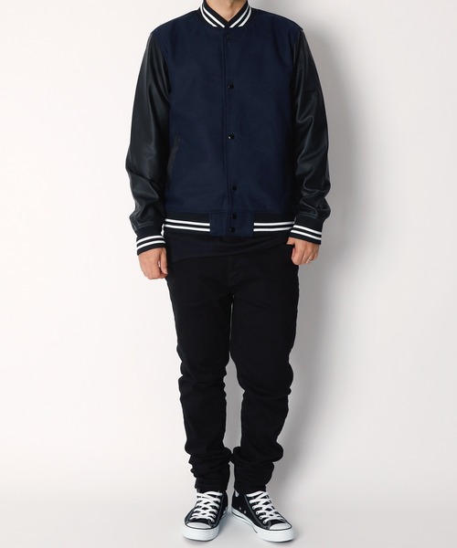 INASTUDIOS ZOO(イーナストゥディオスズー)の「「INASTUDIOS SELECT」メルトンスタジャン(スタジャン・メンズ・ブラック/チェック/杢グレー/ネイビー・LARGE/X-LARGE/MEDIUM)」の19枚目の写真