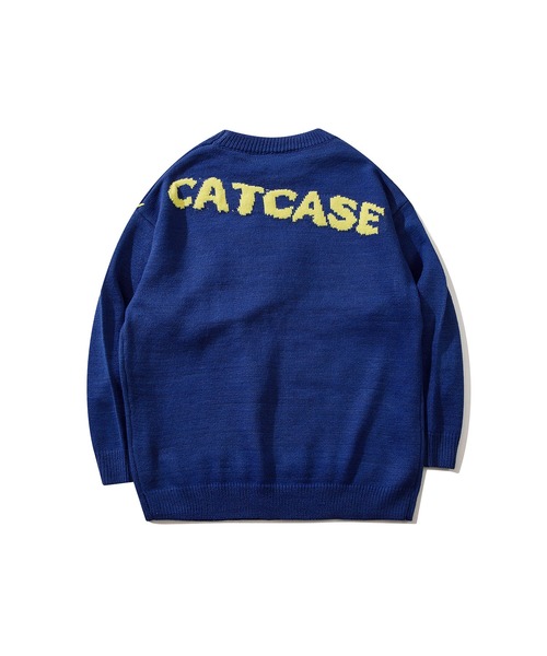 HOOK】個性派・ハートステッチのスウェット風ニット（ニット/セーター