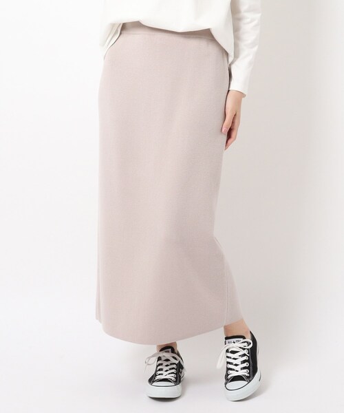 THE SHOP TK (ザ ショップ ティーケー )の「◆アンチピリングタイトニットスカート(スカート・レディース・ダークブラウン/ブルー/ライトベージュ・11/12)」の2枚目の写真