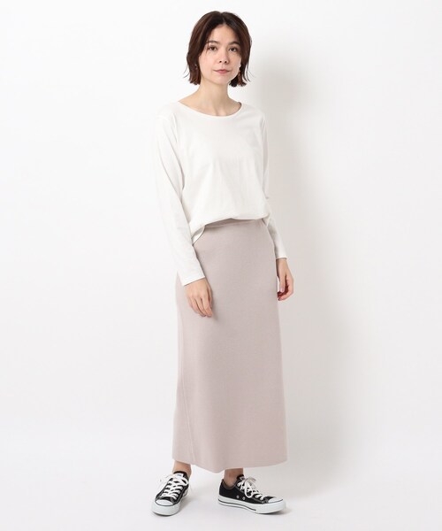 THE SHOP TK (ザ ショップ ティーケー )の「◆アンチピリングタイトニットスカート(スカート・レディース・ダークブラウン/ブルー/ライトベージュ・11/12)」の12枚目の写真