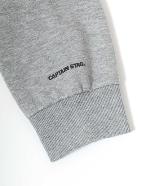 CAPTAIN STAG（キャプテンスタッグ）の「CAPTAIN STAG /キャプテンスタッグ ロゴピスポケスウェットトレーナー（スウェット・メンズ・ブラック/ダークグリーン/ベージュ/ネイビー/グレー/パープル系その他・LL/M/L）」の17枚目の写真