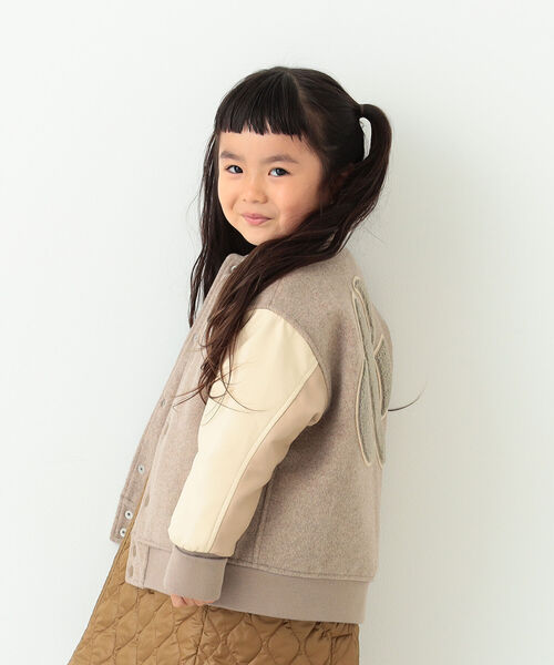 B:MING by BEAMS(ビーミングバイビームス)の「B:MING by BEAMS / アワード ジャケット(100~140cm)(ブルゾン・キッズ・ベージュ/レッド系その他・110/100/140/120/130)」の3枚目の写真