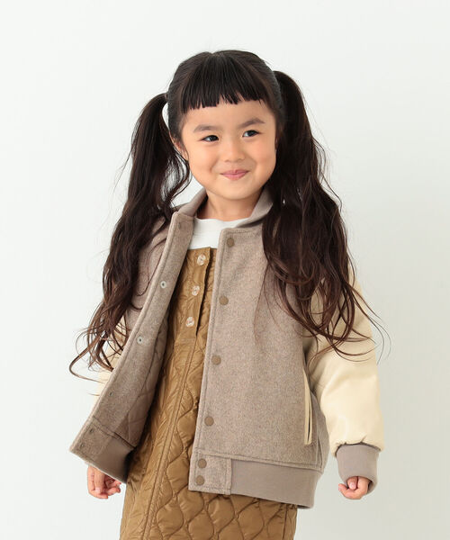 B:MING by BEAMS(ビーミングバイビームス)の「B:MING by BEAMS / アワード ジャケット(100~140cm)(ブルゾン・キッズ・ベージュ/レッド系その他・110/100/140/120/130)」の4枚目の写真