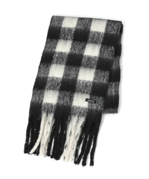 ALAND（エーランド）の「【UNISEX】3.3Field Trip／GINGHAMチェックマフラー 2257504（マフラー・レディース・ブラック/ブラウン・FREE）」の3枚目の写真