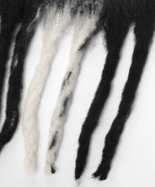 ALAND（エーランド）の「【UNISEX】3.3Field Trip／GINGHAMチェックマフラー 2257504（マフラー・レディース・ブラック/ブラウン・FREE）」の6枚目の写真