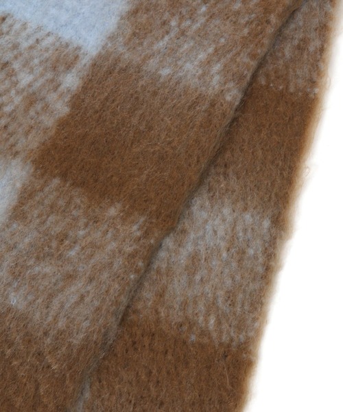 ALAND（エーランド）の「【UNISEX】3.3Field Trip／GINGHAMチェックマフラー 2257504（マフラー・レディース・ブラック/ブラウン・FREE）」の10枚目の写真