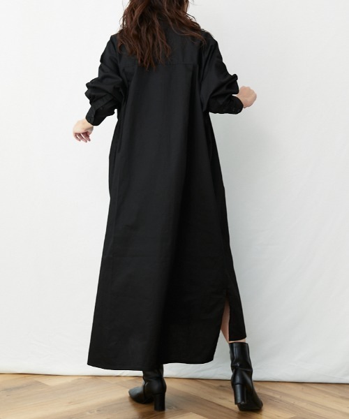 AZUL ENCANTO（アズールエンカント）の「アシメタックロングシャツワンピース（シャツワンピース・レディース・ホワイト/ブラック・FREE）」の20枚目の写真