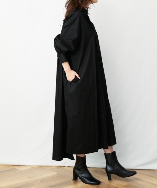 AZUL ENCANTO（アズールエンカント）の「アシメタックロングシャツワンピース（シャツワンピース・レディース・ホワイト/ブラック・FREE）」の21枚目の写真