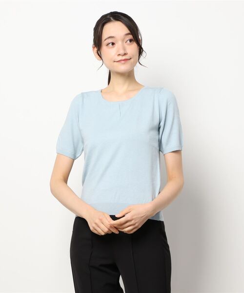 MISCH MASCH(ミッシュマッシュ)の「ニットアンサンブル(アンサンブル・レディース・ラベンダー/ライトブルー/ホワイト/ネイビー・MEDIUM)」の6枚目の写真