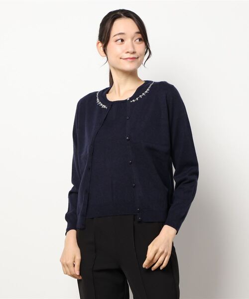 MISCH MASCH(ミッシュマッシュ)の「ニットアンサンブル(アンサンブル・レディース・ラベンダー/ライトブルー/ホワイト/ネイビー・MEDIUM)」の9枚目の写真