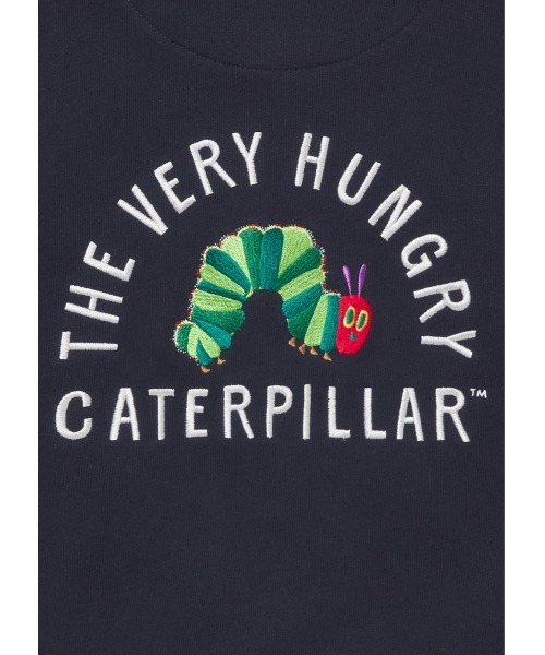 Design Tshirts Store graniph(デザイン ティーシャツ ストア グラニフ)の「はらぺこあおむし カレッジ(エリック カール)|コラボキッズスウェットスタジアムジャンパー(ブルゾン・キッズ・ネイビー・110/130)」の8枚目の写真