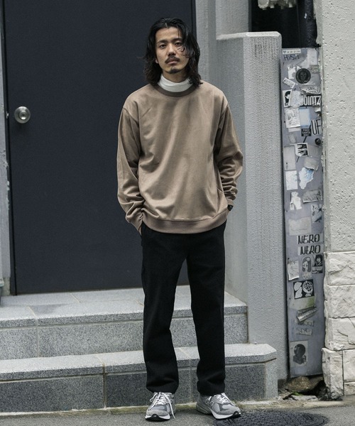 URBAN RESEARCH Sonny Label(アーバンリサーチサニーレーベル)の「フェイクスエード裏フリースプルオーバー(スウェット・メンズ・ライトグレー/ピンク/モカ/ライトカーキ・MEDIUM/LARGE)」の13枚目の写真