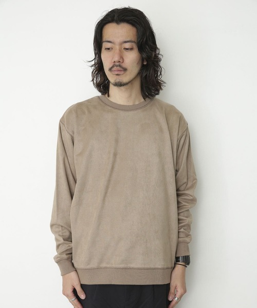 URBAN RESEARCH Sonny Label(アーバンリサーチサニーレーベル)の「フェイクスエード裏フリースプルオーバー(スウェット・メンズ・ライトグレー/ピンク/モカ/ライトカーキ・MEDIUM/LARGE)」の5枚目の写真