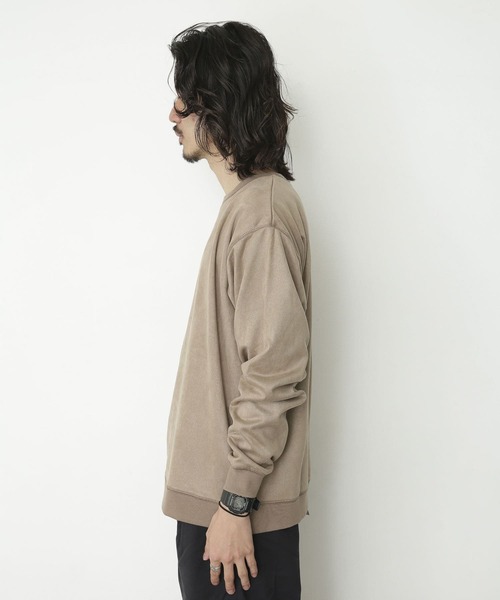 URBAN RESEARCH Sonny Label(アーバンリサーチサニーレーベル)の「フェイクスエード裏フリースプルオーバー(スウェット・メンズ・ライトグレー/ピンク/モカ/ライトカーキ・MEDIUM/LARGE)」の7枚目の写真