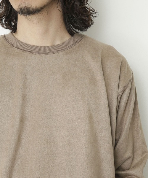 URBAN RESEARCH Sonny Label(アーバンリサーチサニーレーベル)の「フェイクスエード裏フリースプルオーバー(スウェット・メンズ・ライトグレー/ピンク/モカ/ライトカーキ・MEDIUM/LARGE)」の11枚目の写真