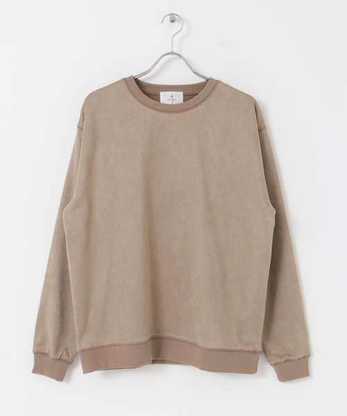 URBAN RESEARCH Sonny Label(アーバンリサーチサニーレーベル)の「フェイクスエード裏フリースプルオーバー(スウェット・メンズ・ライトグレー/ピンク/モカ/ライトカーキ・MEDIUM/LARGE)」の14枚目の写真