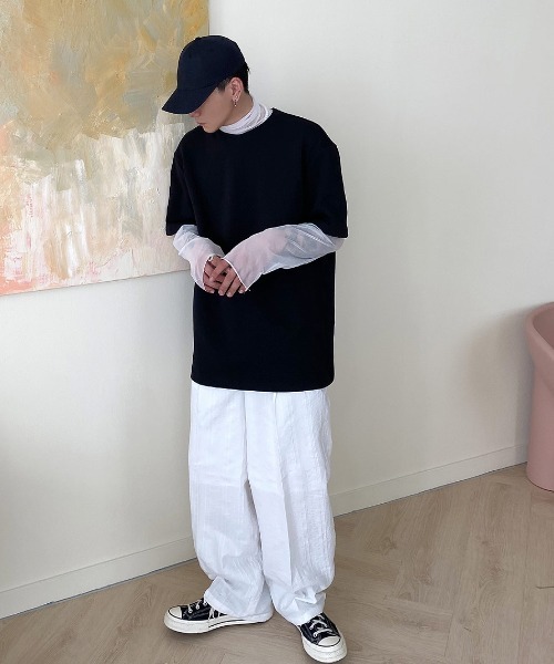 HOLY IN CODE(ホーリーインコード)の「HOLY IN CODE 繧ケ繝代Φ繧キ繝シ繧ケ繝ォ繝シ繝上う繝阪ャ繧ッ繝ュ繝ウ繧ー繧ケ繝ェ繝シ繝厄シエ繧キ繝」繝・(Tシャツ/カットソー・メンズ・ホワイト/ブラック・FREE)」の17枚目の写真