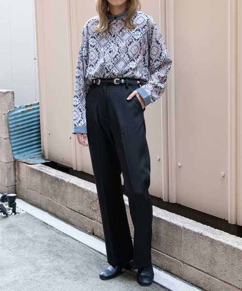 WEGO(ウィゴー)の「WEGO/【WEB限定】パイピングバンドカラーシャツ(シャツ/ブラウス・レディース・その他1/その他2/その他3・FREE)」の4枚目の写真