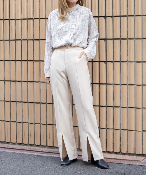 WEGO(ウィゴー)の「WEGO/【WEB限定】パイピングバンドカラーシャツ(シャツ/ブラウス・レディース・その他1/その他2/その他3・FREE)」の8枚目の写真