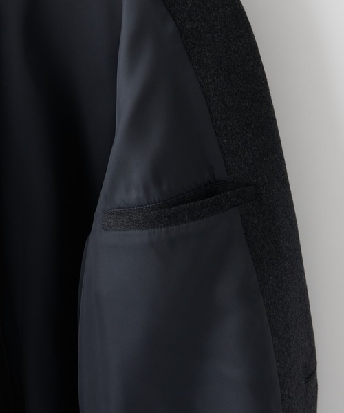 CIAOPANIC(チャオパニック)の「【RAXA/ラシャ】NOBILIA メルトンシングルチェスターコート(チェスターコート・メンズ・チャコールグレー/ブラック/ダークグリーン・MEDIUM/LARGE)」の19枚目の写真