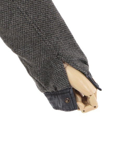 axes femme（アクシーズファム）の「ツィード×デニムＪＫＴ（デニムジャケット・レディース・ブラック/インディゴブルー・MEDIUM）」の6枚目の写真