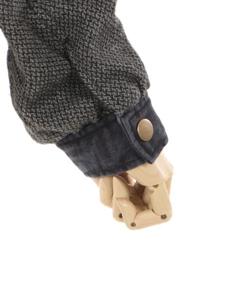 axes femme（アクシーズファム）の「ツィード×デニムＪＫＴ（デニムジャケット・レディース・ブラック/インディゴブルー・MEDIUM）」の16枚目の写真