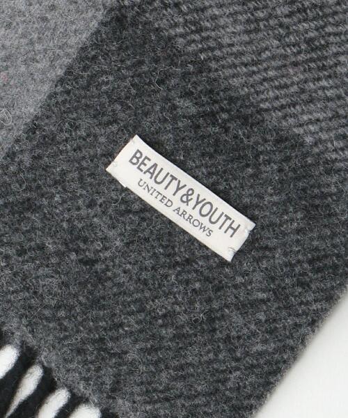 BEAUTY&YOUTH UNITED ARROWS(ビューティーアンドユースユナイテッドアローズ)の「BY ブロックチェック マフラー(マフラー・メンズ・ブラック/オレンジ・FREE)」の5枚目の写真