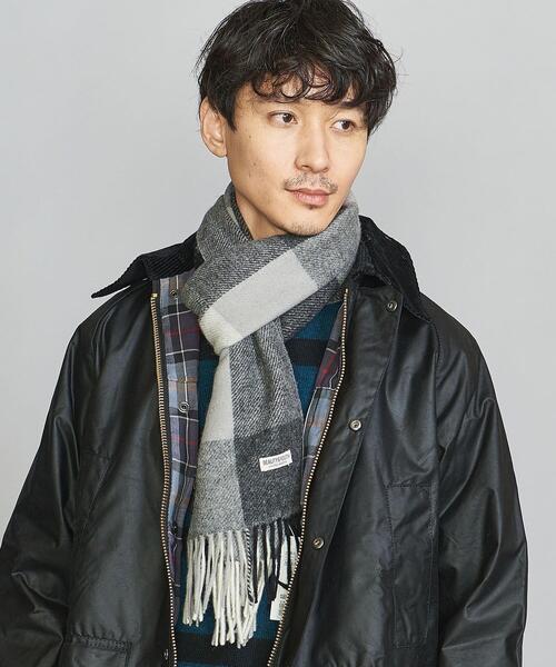BEAUTY&YOUTH UNITED ARROWS(ビューティーアンドユースユナイテッドアローズ)の「BY ブロックチェック マフラー(マフラー・メンズ・ブラック/オレンジ・FREE)」の15枚目の写真
