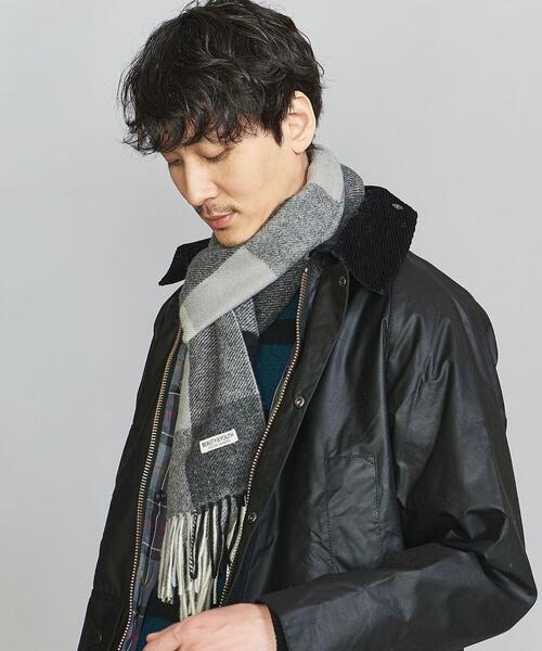BEAUTY&YOUTH UNITED ARROWS(ビューティーアンドユースユナイテッドアローズ)の「BY ブロックチェック マフラー(マフラー・メンズ・ブラック/オレンジ・FREE)」の12枚目の写真