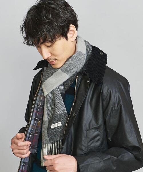 BEAUTY&YOUTH UNITED ARROWS(ビューティーアンドユースユナイテッドアローズ)の「BY ブロックチェック マフラー(マフラー・メンズ・ブラック/オレンジ・FREE)」の11枚目の写真
