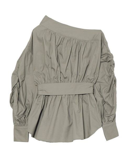 LAGUNAMOON（ラグナムーン）の「スリットギャザースリーブペプラムブラウス（シャツ/ブラウス・レディース・アイボリー/ミント/ベージュ・FREE）」の18枚目の写真