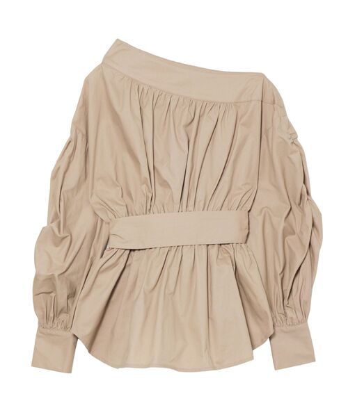 LAGUNAMOON（ラグナムーン）の「スリットギャザースリーブペプラムブラウス（シャツ/ブラウス・レディース・アイボリー/ミント/ベージュ・FREE）」の12枚目の写真