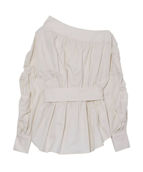 LAGUNAMOON（ラグナムーン）の「スリットギャザースリーブペプラムブラウス（シャツ/ブラウス・レディース・アイボリー/ミント/ベージュ・FREE）」の21枚目の写真