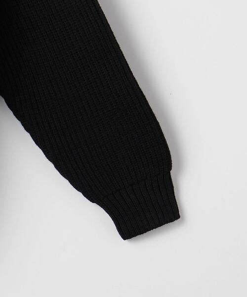 green label relaxing（グリーンレーベルリラクシング）の「フォークランドウール キリカエ クルーネック ニット（ニット/セーター・メンズ・ホワイト/ブラック・S/M/L/XL）」の13枚目の写真